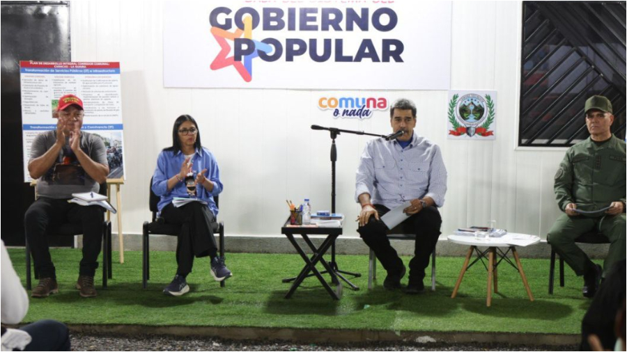 Cortesía. Presidente Nicolás Maduro durante jornada comunera en Ojo de Agua
