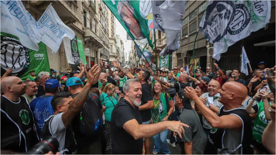 Cortesía. Rodolfo Aguiar, presidente de ATE en convocatoria contra reforma de Milei