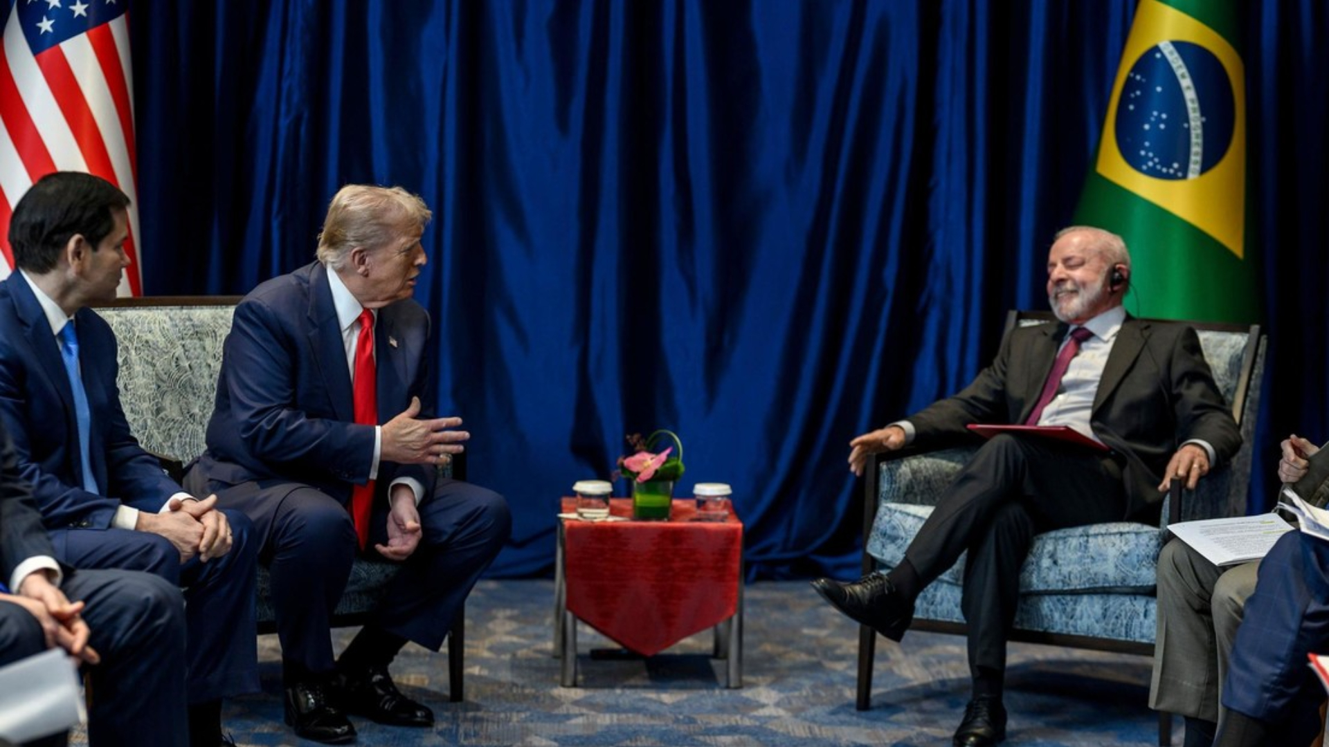 Trump junto a Lula durante una reunión el 26 de octubre de 2025 (Cortesía)