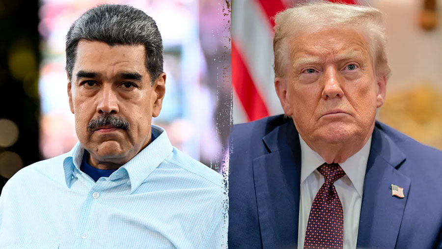 Presidentes Nicolás Maduro y Donald Trump