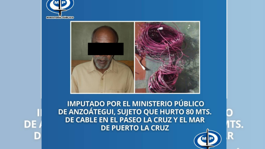 Cortesía. Ciudadano imputado por hurto de bienes público