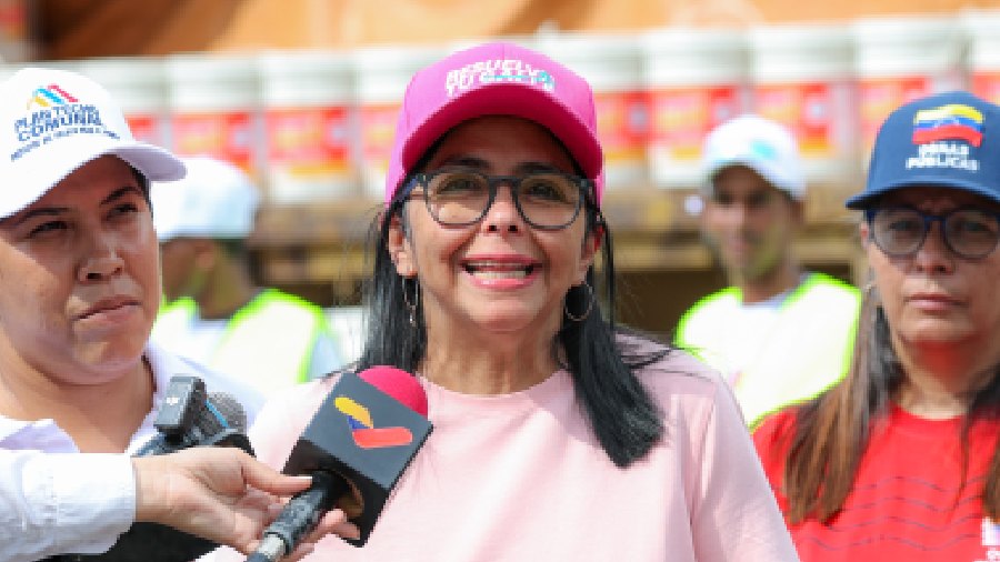 La vicepresidenta ejecutiva Delcy Rodríguez 
