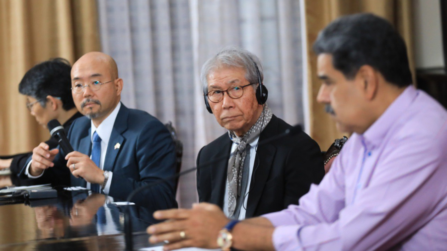 Cortesía. Presidente Nicolás Maduro junto a Reiken Yamamoto Cortesía. Presidente Nicolás Maduro junto a Reiken Yamamoto