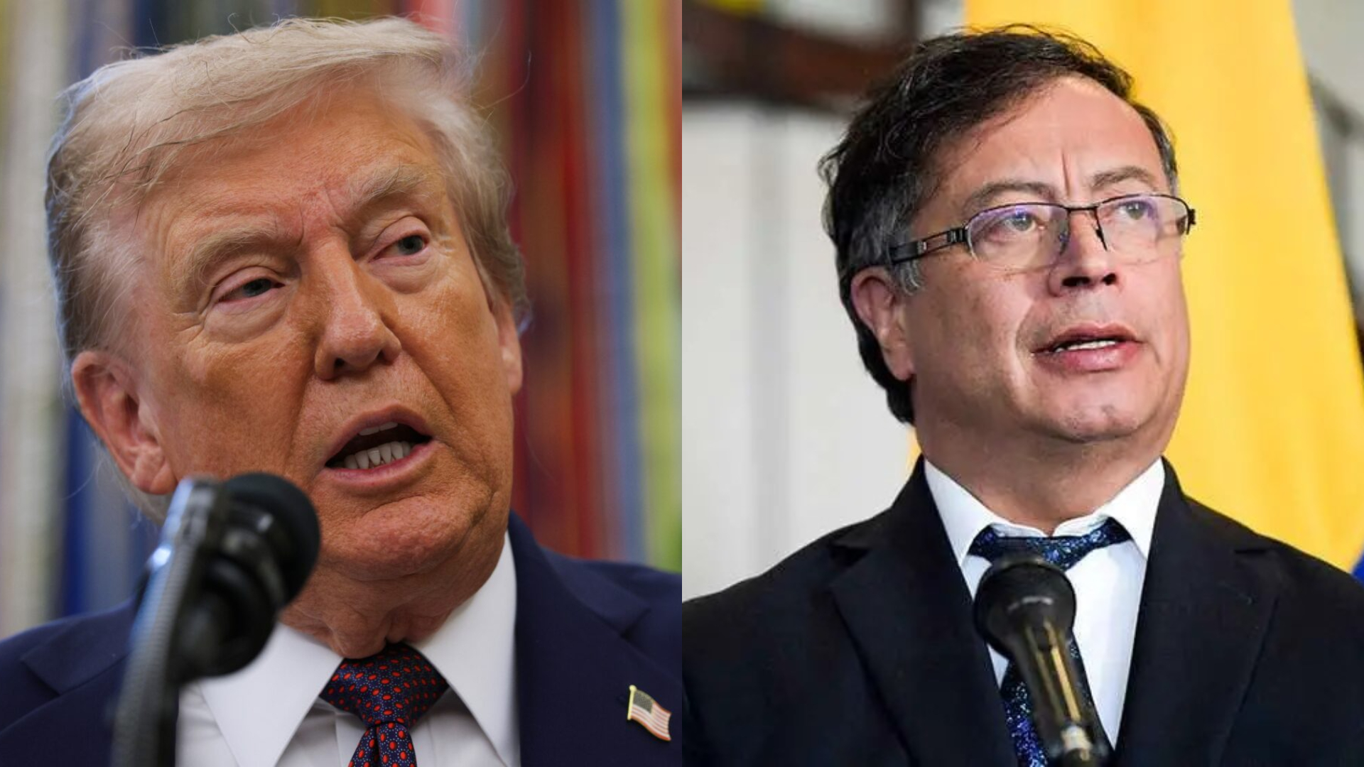Presidentes Petro y Trump