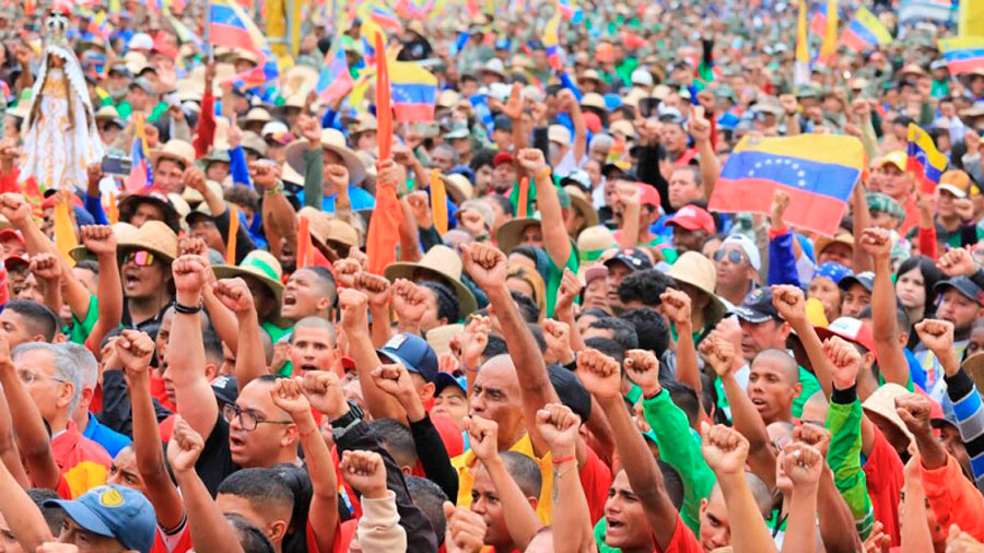 El pueblo venezolano se moviliza este sábado contra la piratería y la ...
