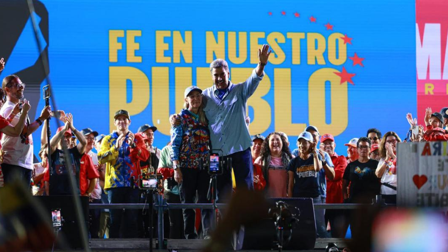 Presidente Nicolás Maduro y la primera dama Cilia Flores