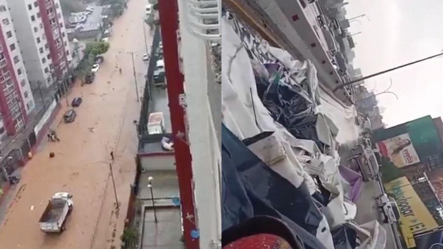 Reportan viviendas afectadas tras fuertes precipitaciones y ráfagas de viento en Caracas