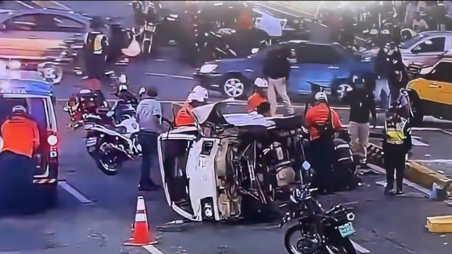 Accidente en la Av. Francisco de Miranda. 12 de junio.