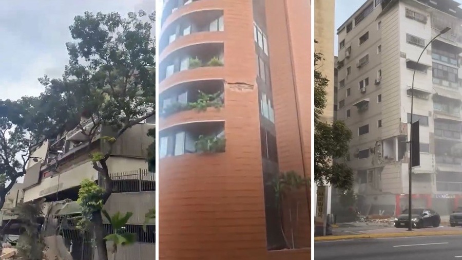 Edificaciones afectadas en Caracas