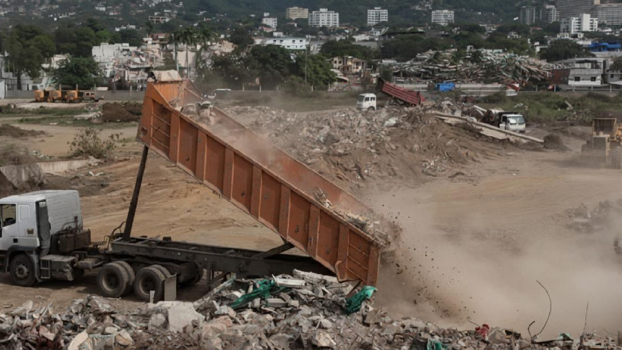 Escombros en La Guaira