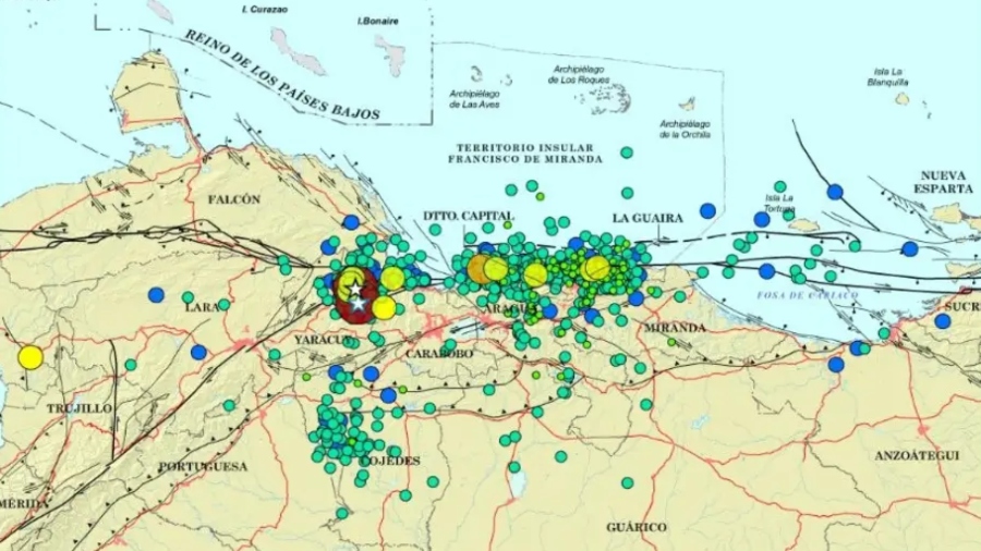 Funvisis registra más de 1.200 sismos en Venezuela tras 408 horas de actividad acumulada